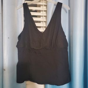 Torrid size 2 dressy tank top with gold dots